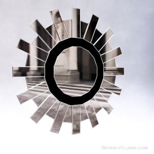 3D Model of Art Deco Sunburst Wall Mirror